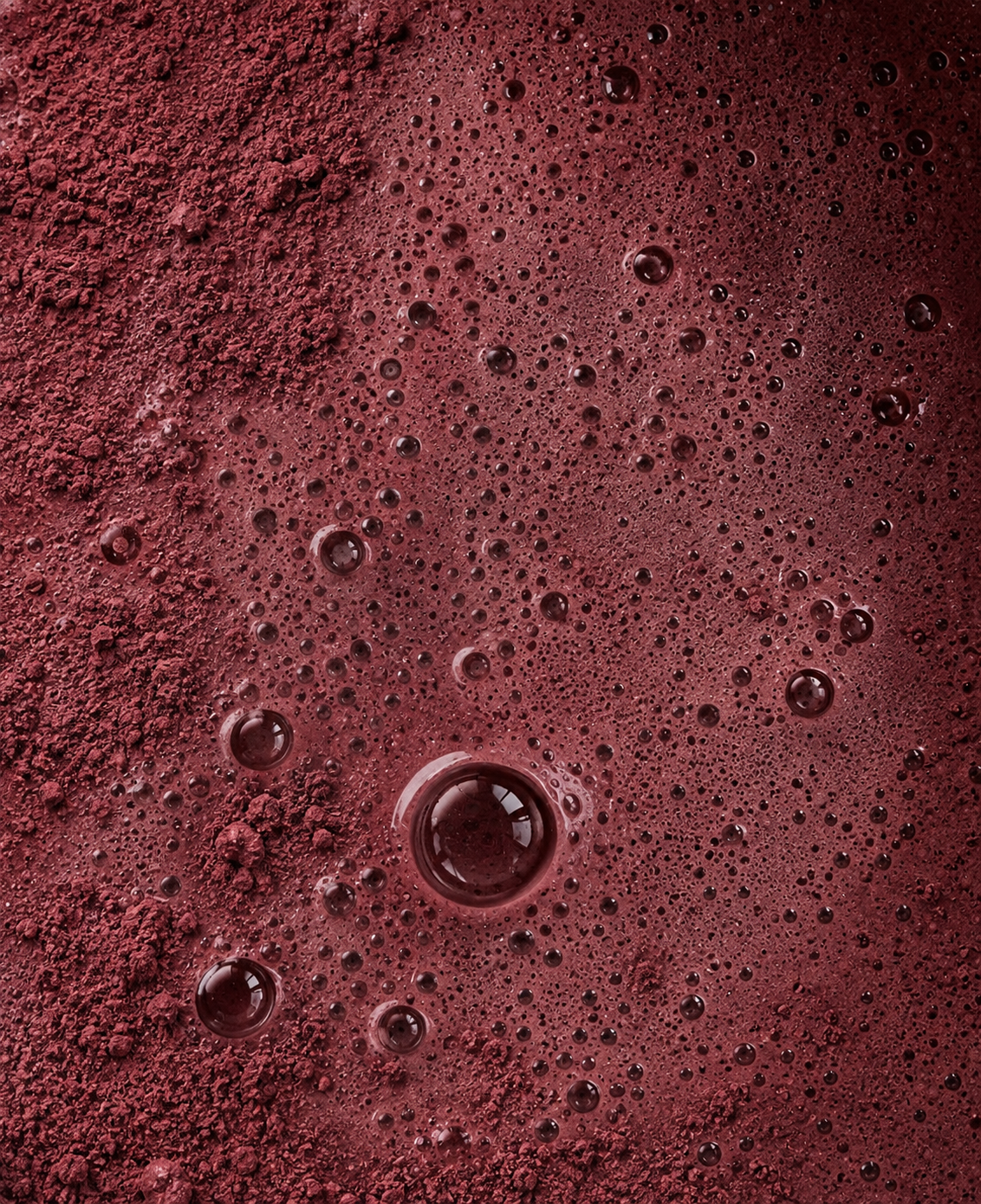 Close-up texture of whisked AUNO hibiscus